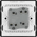 BG Evolve PCDMB42B 20A 16AX 2 Way Double Light Switch - Matt Black (Black) - westbasedirect.com