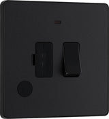 BG Evolve PCDMB52B 13A Switched Fused Connection Unit with Power LED Indicator & Flex Outlet - Matt Black (Black) - westbasedirect.com