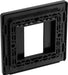 BG Evolve PCDMBEMS1B Single Euro Module Front Plate (25 x 50) - Matt Black (Black) - westbasedirect.com