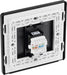 BG Evolve PCDMBRJ451B Single RJ45 Telephone Socket - Matt Black (Black) - westbasedirect.com