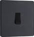 BG Evolve PCDMG12B 20A 16AX 2 Way Single Light Switch - Matt Grey (Black) - westbasedirect.com