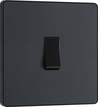 BG Evolve PCDMG12Bx5 20A 16AX 2 Way Single Light Switch - Matt Grey (Black) (5 Pack)