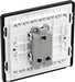 BG Evolve PCDMG12WB 20A 16AX 2 Way Single Light Switch, Wide Rocker - Matt Grey (Black) - westbasedirect.com