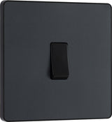 BG Evolve PCDMG13B 20A 16AX Single Intermediate Light Switch - Matt Grey (Black) - westbasedirect.com