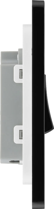 BG Evolve PCDMG14B 10A Single Press Switch - Matt Grey (Black) - westbasedirect.com