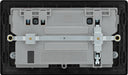 BG Evolve PCDMG22UAC30B 13A Double Switched Power Socket + USB C 30W + USB A(3.1A) - Matt Grey (Black) - westbasedirect.com