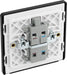 BG Evolve PCDMG31B 20A Double Pole Switch with Power LED Indicator - Matt Grey (Black) - westbasedirect.com