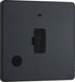 BG Evolve PCDMG54B 13A Unswitched Fused Connection Unit with Power LED Indicator & Flex Outlet - Matt Grey (Black) - westbasedirect.com