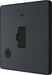 BG Evolve PCDMG54B 13A Unswitched Fused Connection Unit with Power LED Indicator & Flex Outlet - Matt Grey (Black) - westbasedirect.com
