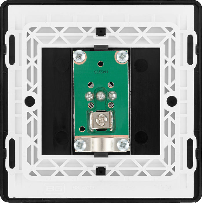 BG Evolve PCDMG60B Single Socket for TV or FM Co-Axial Aerial Connection - Matt Grey (Black) - westbasedirect.com
