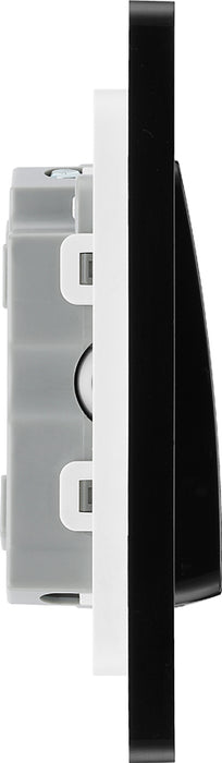 BG Evolve PCDSB15B 10A Triple Pole Fan Isolator Switch - Satin Brass (Black) - westbasedirect.com