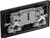 BG Evolve PCDSB22B 13A Double Switched Power Socket - Satin Brass (Black) (5 Pack) - westbasedirect.com