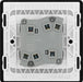BG Evolve PCDSB42WB 20A 16AX 2 Way Double Light Switch, Wide Rocker - Satin Brass (Black) - westbasedirect.com