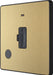 BG Evolve PCDSB54B 13A Unswitched Fused Connection Unit with Power LED Indicator & Flex Outlet - Satin Brass (Black) - westbasedirect.com