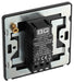 BG Evolve PCDSB81B 2-Way Trailing Edge LED 200W Single Dimmer Switch Push On/Off - Satin Brass (Black) - westbasedirect.com