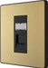 BG Evolve PCDSBRJ451B Single RJ45 Telephone Socket - Satin Brass (Black) - westbasedirect.com