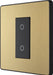 BG Evolve PCDSBTDM1B 2-Way Master 200W Single Touch Dimmer Switch - Satin Brass (Black) - westbasedirect.com