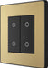 BG Evolve PCDSBTDS2B 2-Way Secondary 200W Double Touch Dimmer Switch - Satin Brass (Black) - westbasedirect.com