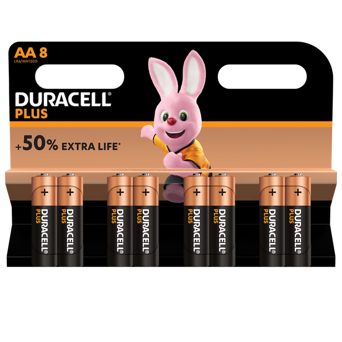 Duracell Plus Power AA LR6 | 8 Pack - westbasedirect.com