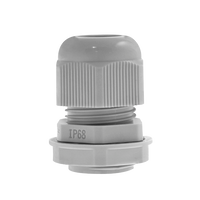Unicrimp QCGM12GRY 12mm Nylon Glands - Grey (Pack 10)