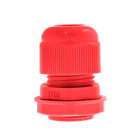 Unicrimp QCGM12RED 12mm Nylon Glands - Red (Pack 10)