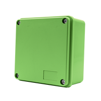 Unicrimp QEP2G Green Earthing Box 100mmx100mmx50mm with Safety Label Supplied