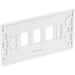 BG R83 White Moulded 3G Grid Front Plate - White - westbasedirect.com