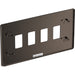 BG RFBN4 Flatplate Screwless 4G Grid Front Plate - Black Nickel - westbasedirect.com