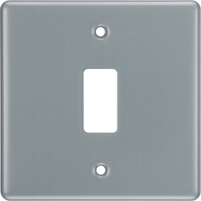 BG RMC1 Metal Clad 1G Grid Front Plate - westbasedirect.com