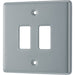 BG RMC2 Metal Clad 2G Grid Front Plate - westbasedirect.com