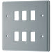 BG RMC6 Metal Clad 6G Grid Front Plate - westbasedirect.com