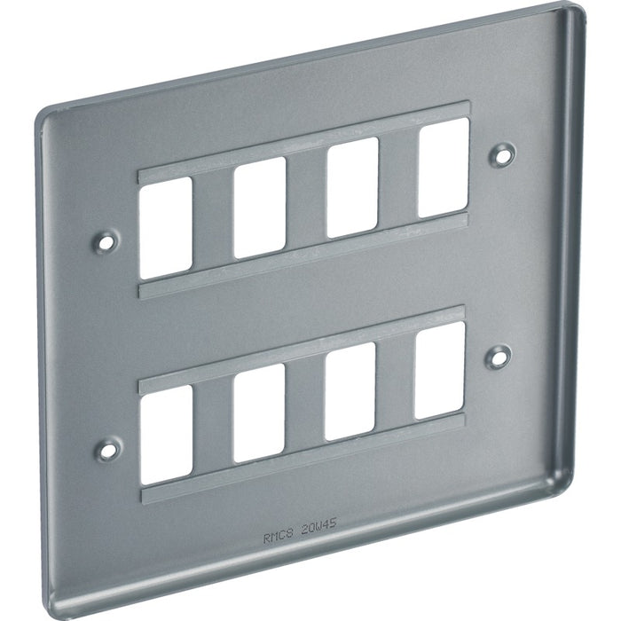 BG RMC8 Metal Clad 8G Grid Front Plate - westbasedirect.com