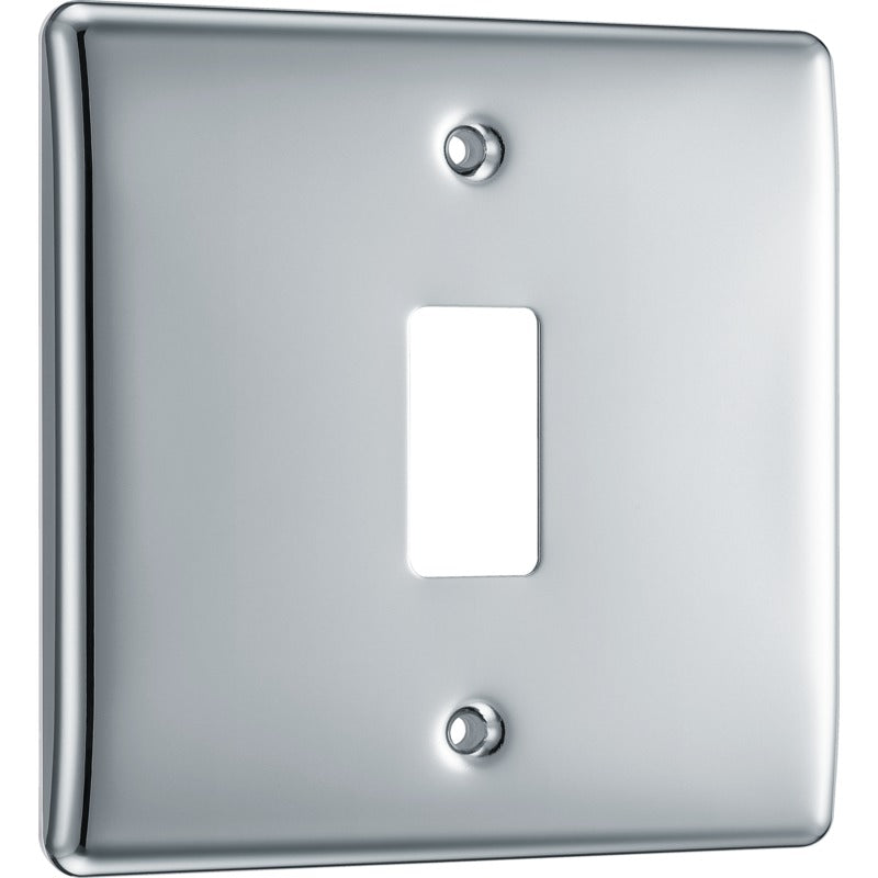 RNPC1 Nexus Metal Grid Front Plate Polished Chrome