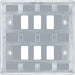 BG RNPC6 Nexus Metal 6G Grid Front Plate - Polished Chrome - westbasedirect.com