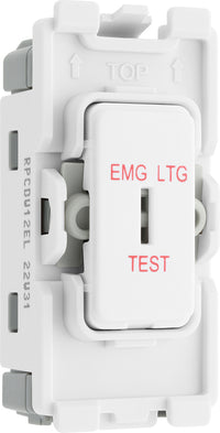 BG Evolve RPCDW12EL Grid 20AX Secret Key SP 2-Way (EMG LTG TEST) - White