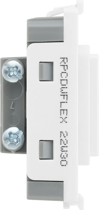 BG Evolve RPCDWFLEX Grid Flex Outlet (up to 10mm) - White - westbasedirect.com