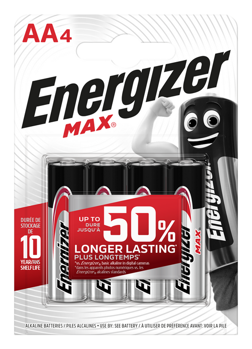 Energizer E301531000 Max AA | 4 Pack - westbasedirect.com