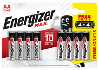 Energizer E301594800 Max AA | 4+4 Pack