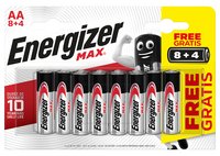 Energizer E301531600 Max AA | 8+4 Pack