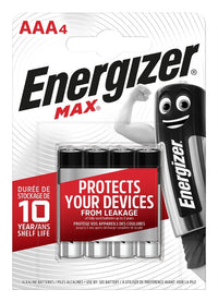 Energizer E301532200 Max AAA | 4 Pack