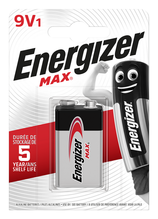 Energizer E301531800 Max 9V | 1 Pack - westbasedirect.com
