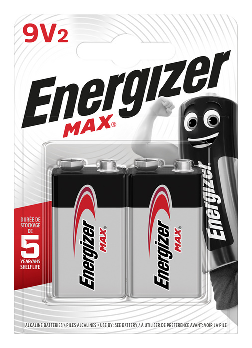 Energizer E301530500 Max 9V | 2 Pack - westbasedirect.com