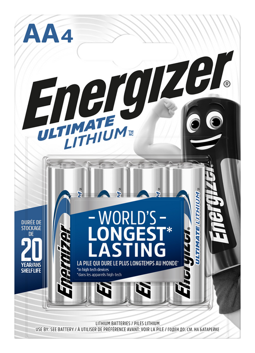 Energizer E300795200 Ultimate Lithium AA | 4 Pack - westbasedirect.com