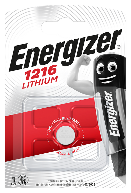 Energizer E300843600 Lithium Coin CR1216 | 1 Pack - westbasedirect.com