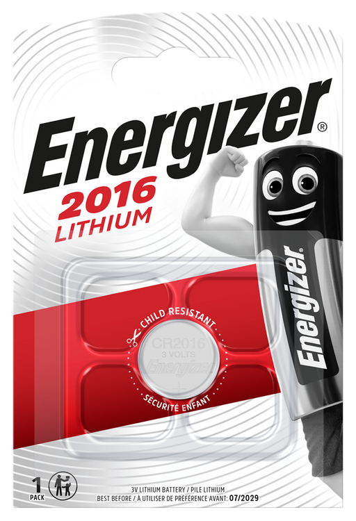 Energizer E300780900 Lithium Coin CR2016 | 1 Pack - westbasedirect.com