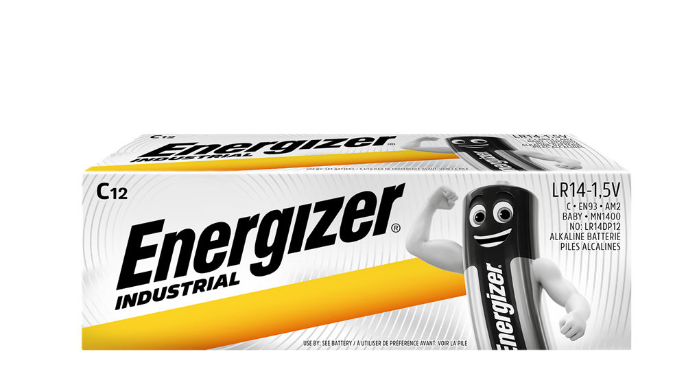 Energizer E300824400 Industrial C | Box of 12 - westbasedirect.com