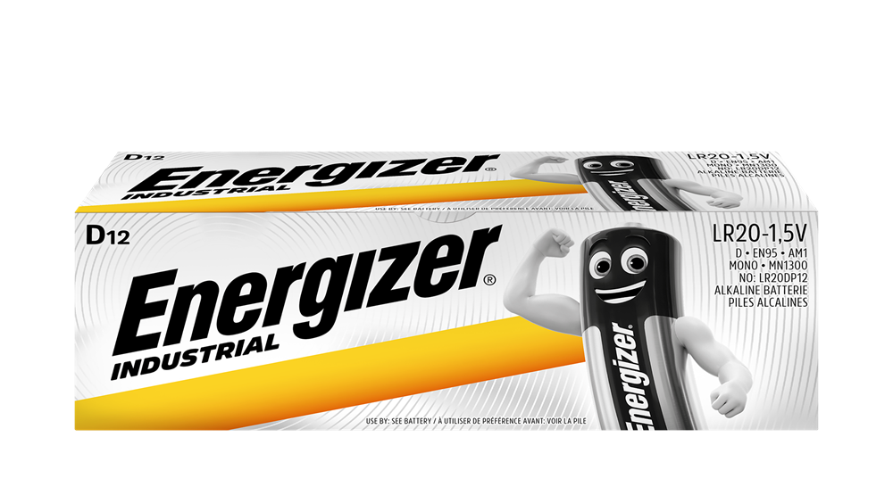Energizer E300824500 Industrial D | Box of 12 - westbasedirect.com