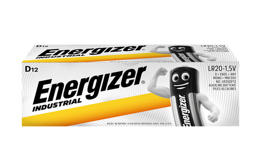 Energizer E300824500 Industrial D | Box of 12 - westbasedirect.com