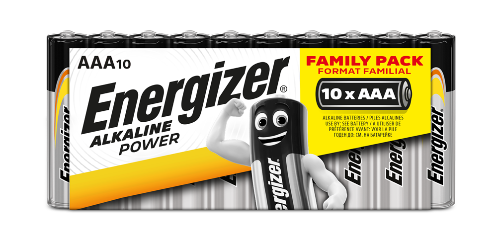 Energizer E300806000 Alkaline Power AAA | 10 Family Pack With CDU - westbasedirect.com