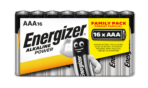 Energizer E300802700 Alkaline Power AAA | 16 Family Pack With CDU - westbasedirect.com